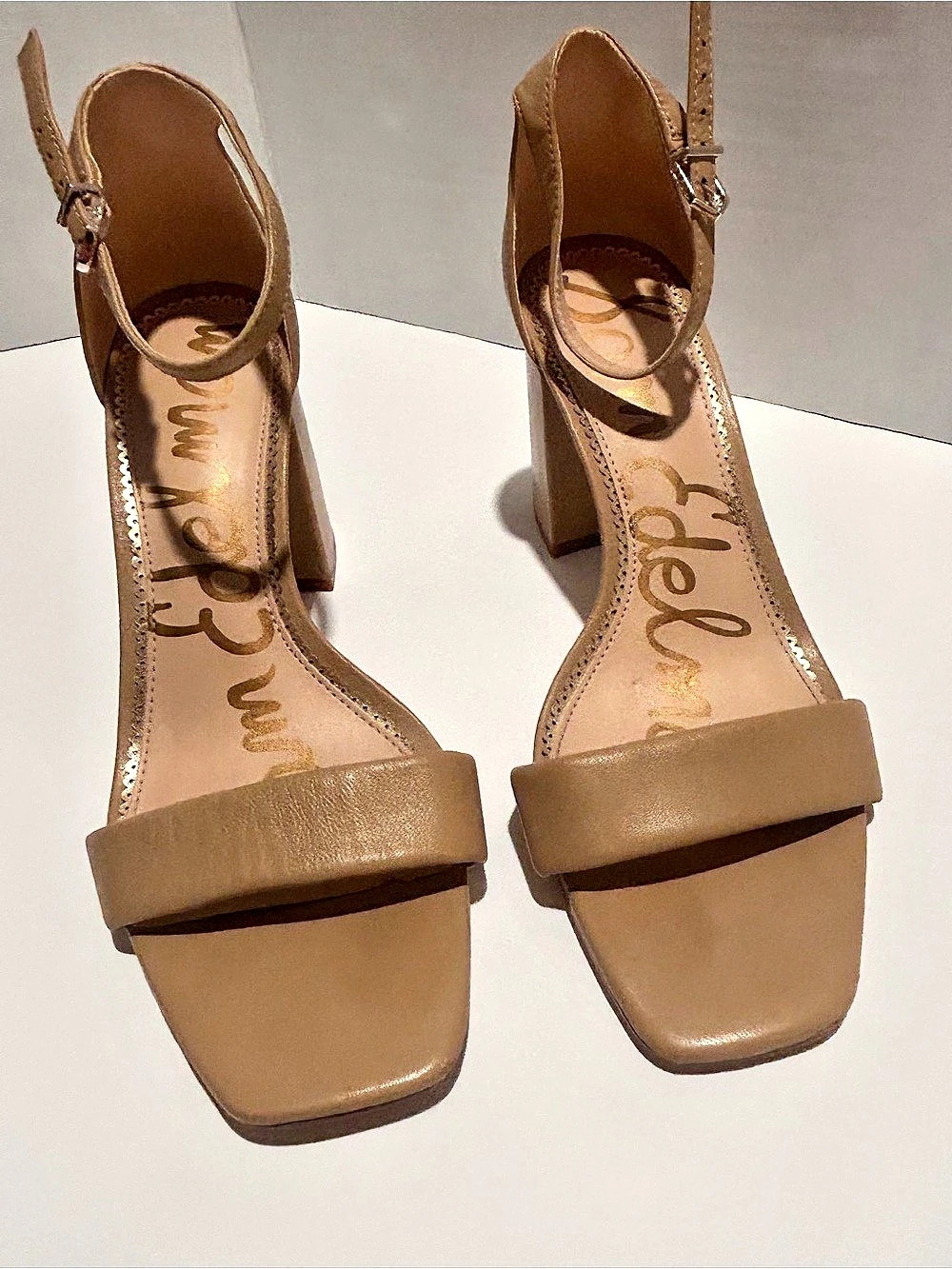 Sam Edelman Daniella Block Heel Sandal Brown